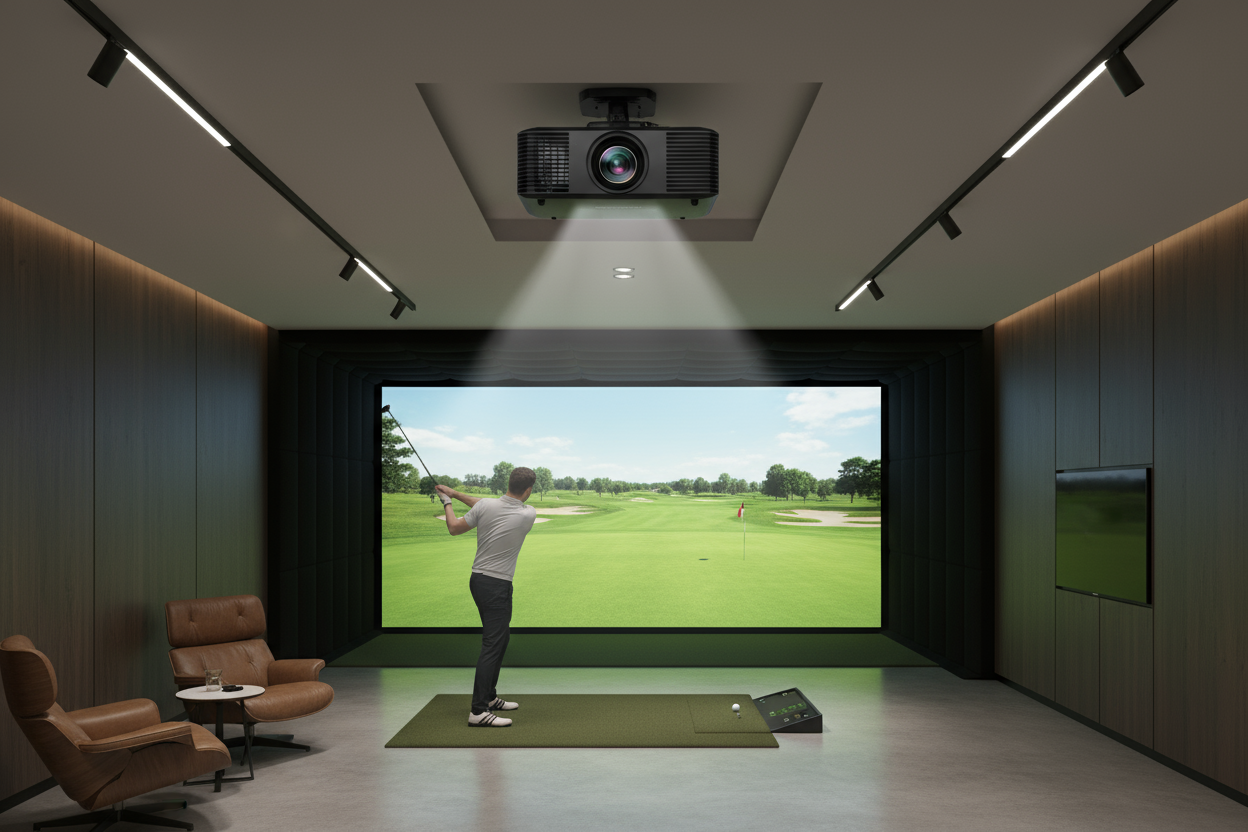 golf simulator projector