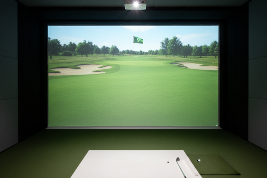 golf simulator screen